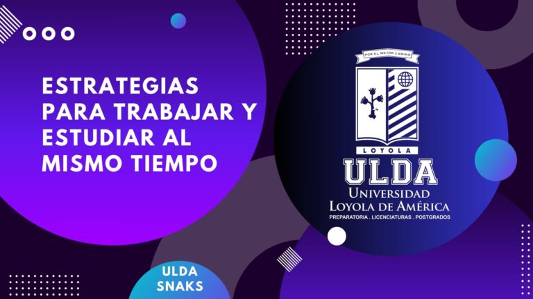 Estrategias para trabajar y estudiar al mismo tiempo