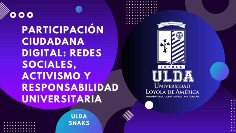 Participación ciudadana digital: redes sociales, activismo y responsabilidad universitaria